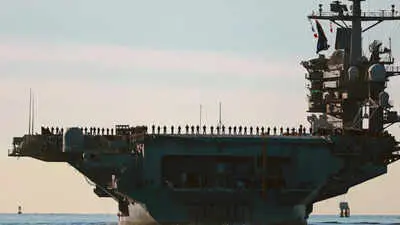 USS Lincoln deployment hits 265 days, families decry 'forever war'