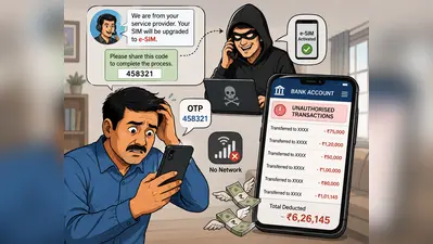 E-sim fraud: Crooks drain Rs 6.2 lakh from Bengaluru man