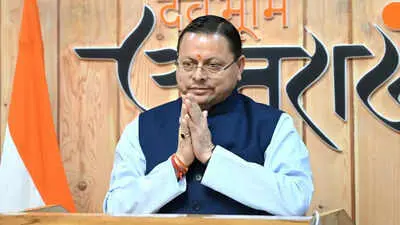 Uttarakhand CM Dhami opens self-help group stalls, buys rakhis
