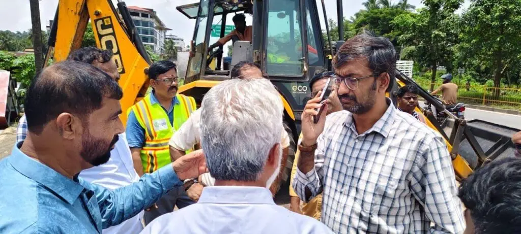 NHAI clears encroachments on Mangaluru-Talapady highway