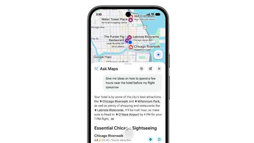 Google Maps adds Hindi support for Ask Maps in India