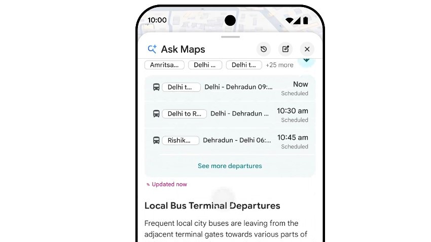 Google Maps adds Hindi support for Ask Maps in India