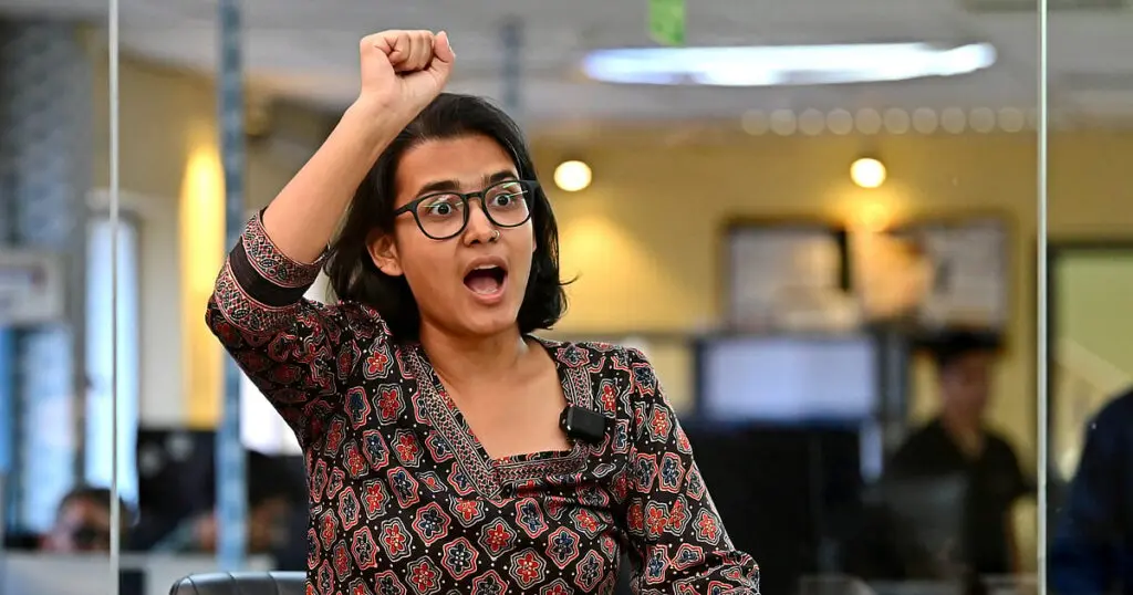 AISA president Neha Bora demands more space for student politics in Bengaluru