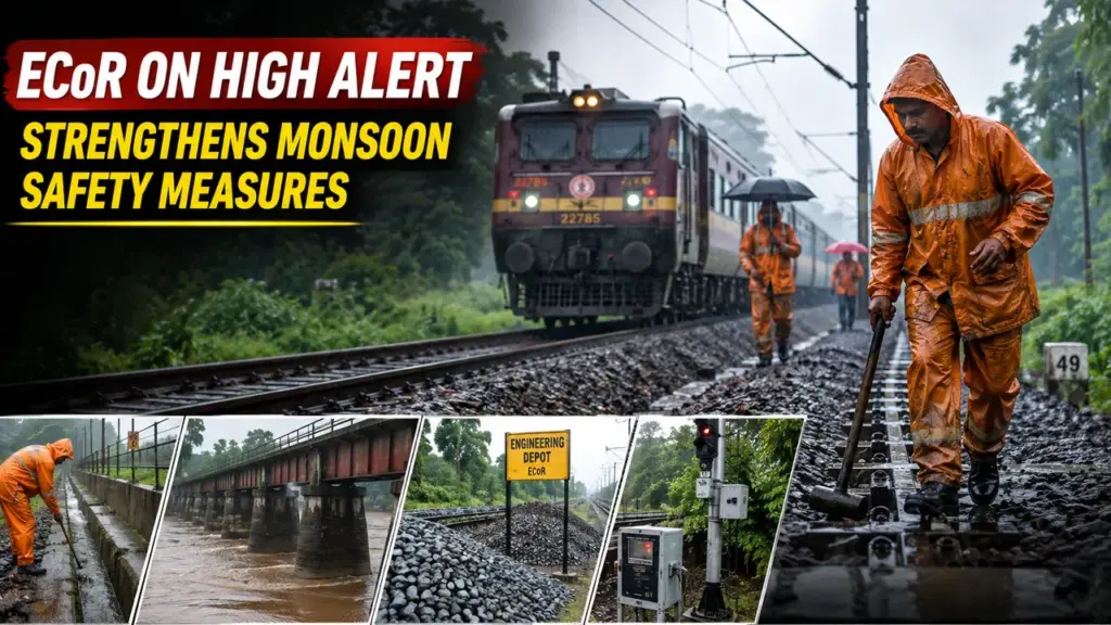 East Coast Railway Activates Monsoon Safety Measures Across Odisha