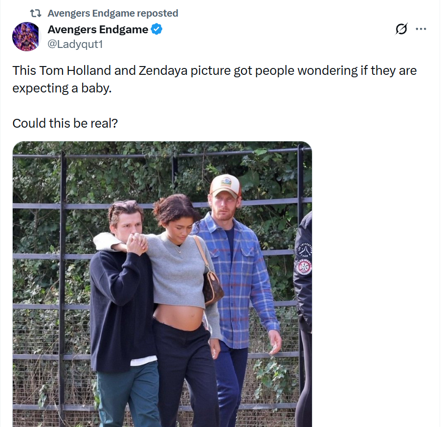 AI Image Fuels False Zendaya Pregnancy Rumours