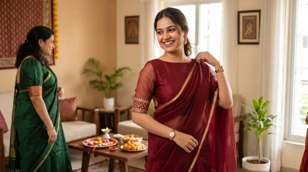 4 blouse designs to elevate your Raksha Bandhan saree look