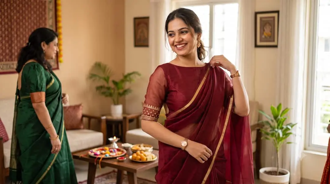 4 blouse designs to elevate your Raksha Bandhan saree look