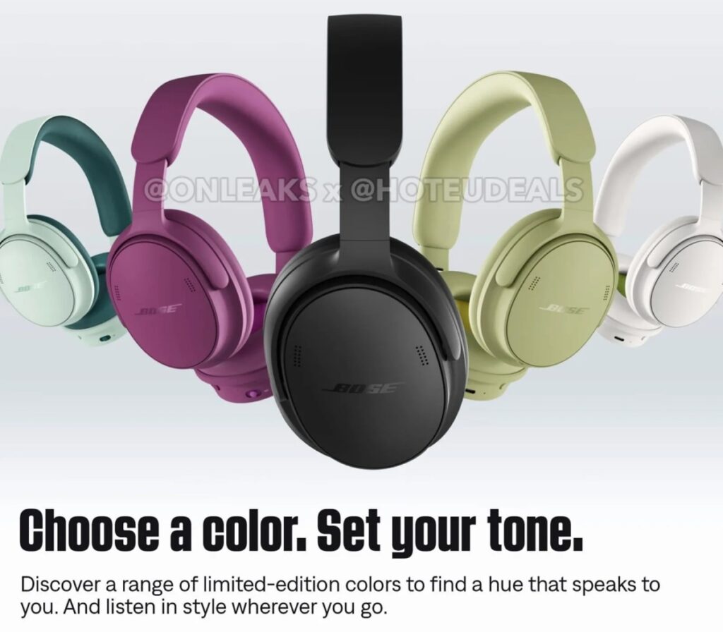 Bose QuietComfort 2 Leak Reveals Design, Colours and Features