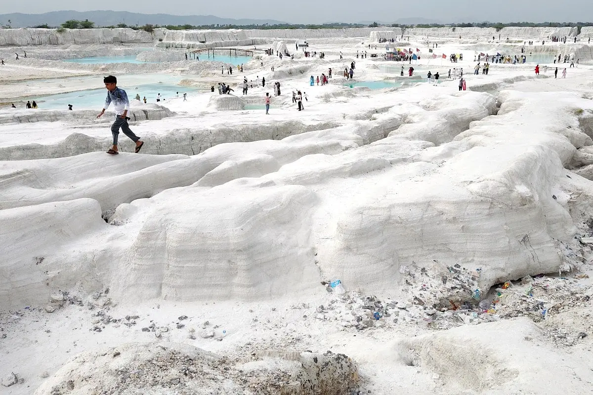 Rajasthan marble waste dump draws tourists as grey desert