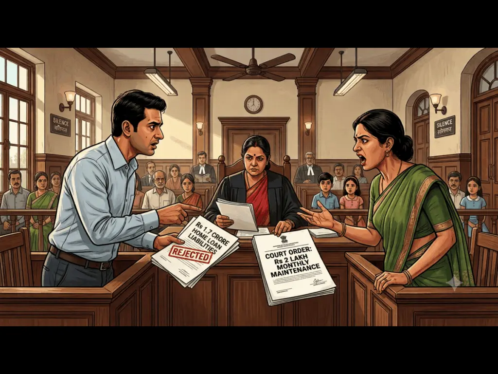 Gurgaon court rejects husband's income dip, orders Rs 2 lakh monthly maintenance
