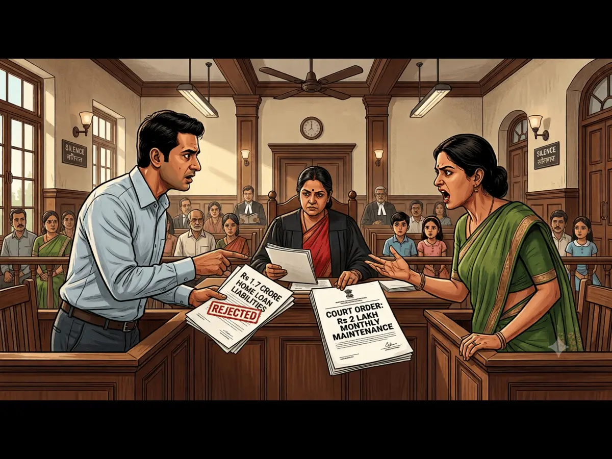 Gurgaon court rejects husband's income dip, orders Rs 2 lakh monthly maintenance