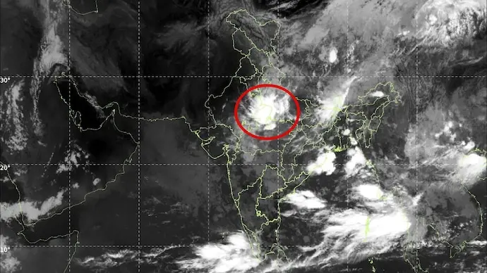ISRO satellite shows rain system active over central India