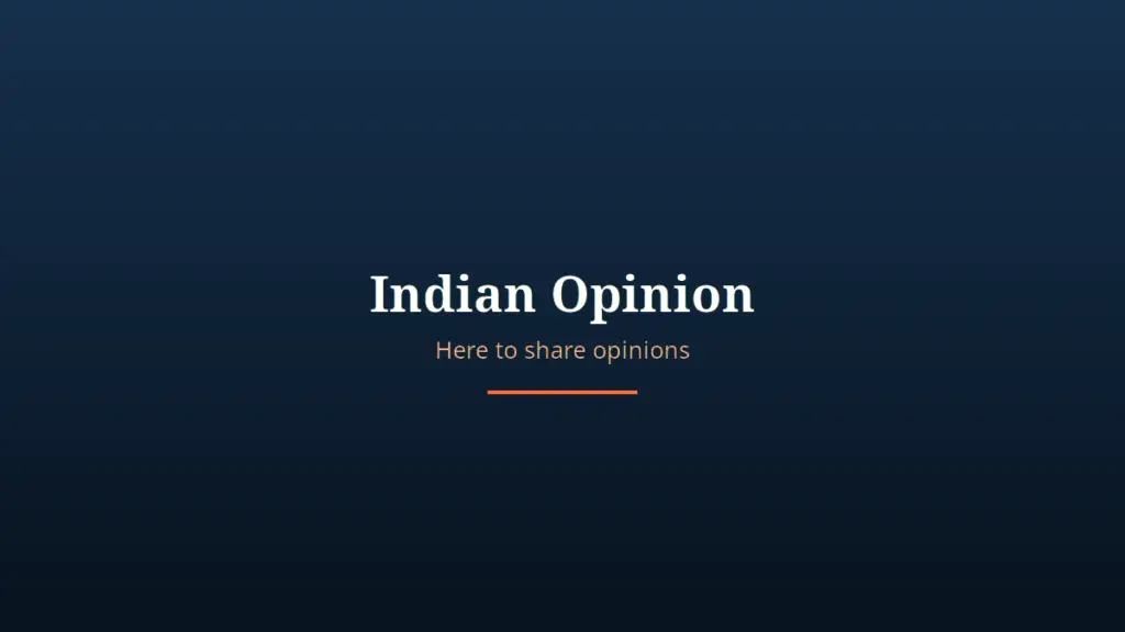 Indian Opinion