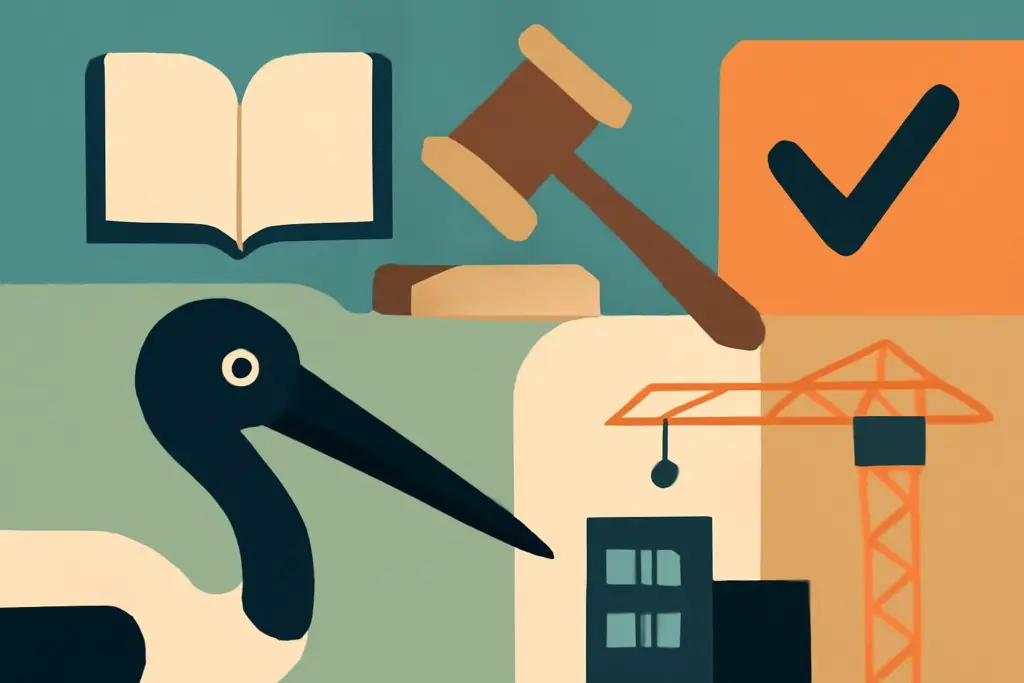 Illustration: GEER study confirms Khijadiya Sanctuary as key black-necked stork site