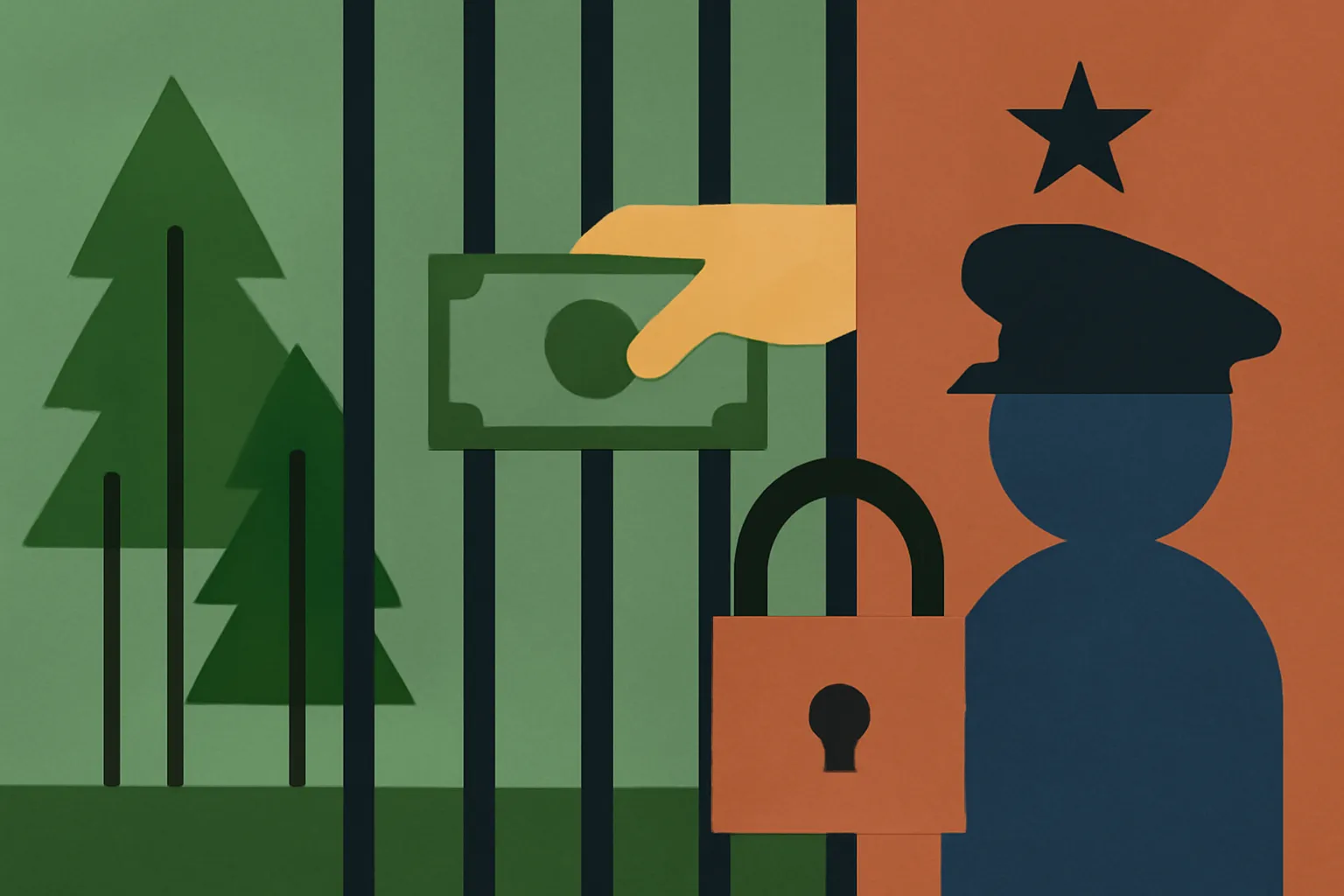 Gujarat forest guard, agent trapped for Rs 100 bribe at checkpost