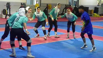 Iran women’s kabaddi team trains in India ahead of Asian Games