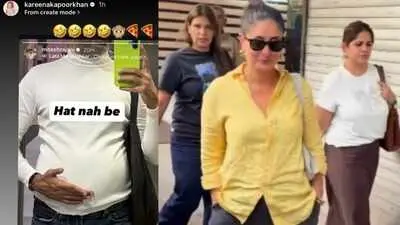 Kareena Kapoor Khan claps back at pregnancy rumours with food baby joke