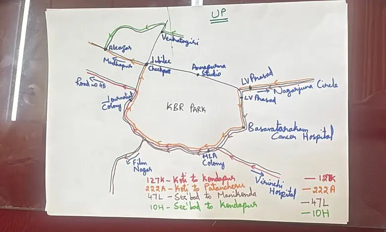KBR Park one-way causes delays, TGSRTC alters bus routes