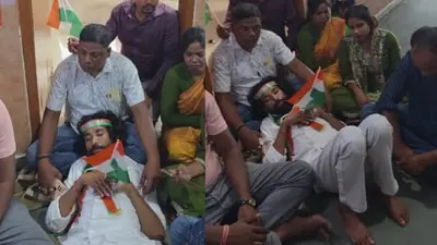 Police stop Devendra Mahto from Jharkhand Tiranga Yatra
