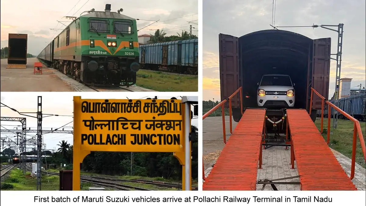 Maruti Suzuki first to dispatch vehicles by rail to Pollachi terminal