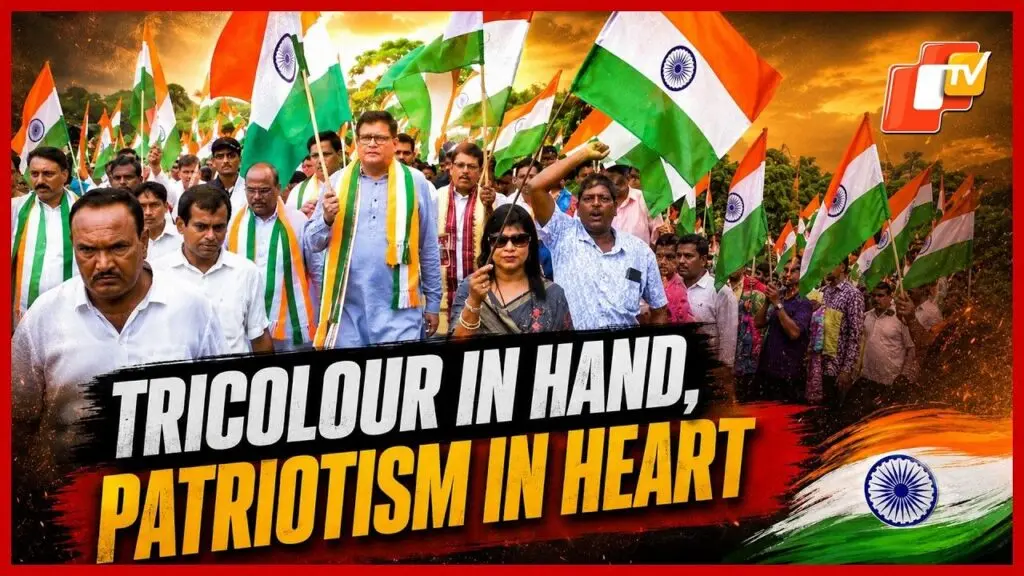 BJP Vice-President Baijayant Panda leads 2km rally in Kendrapara