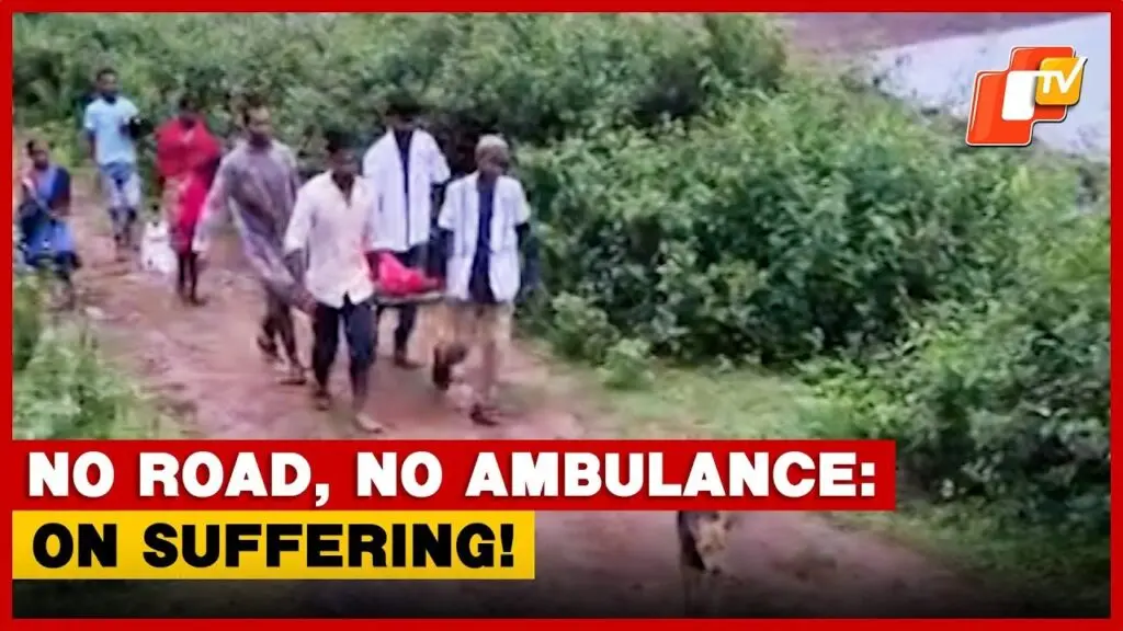Pregnant woman carried 3 km on stretcher in Odisha's Koraput