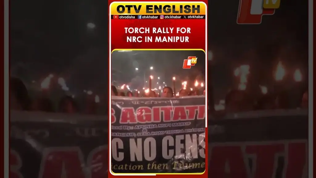 Meira Paibi activists hold torch rally in Imphal for NRC update