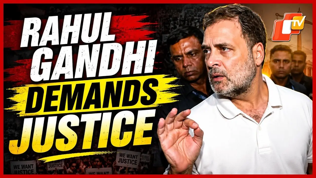 Rahul Gandhi protests at Delhi Police station over delayed FIR