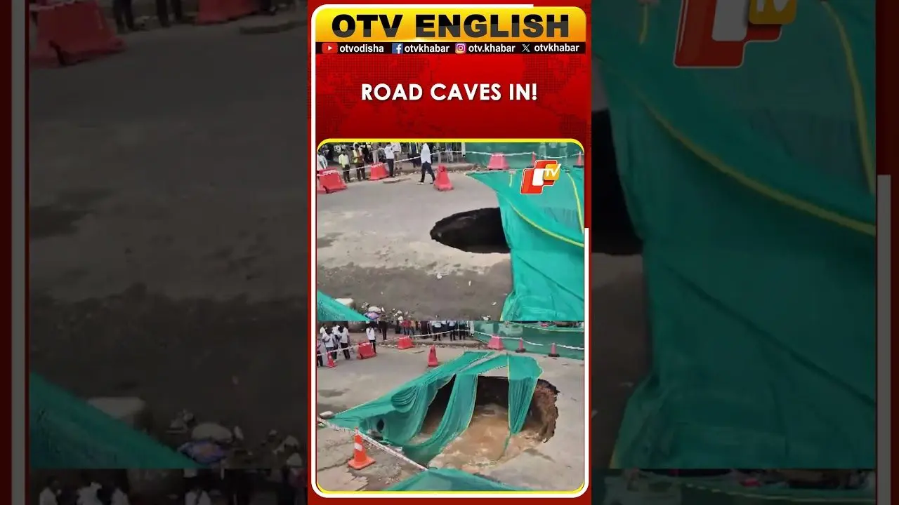 Gurugram road caves in, sinkhole opens near IFFCO Chowk