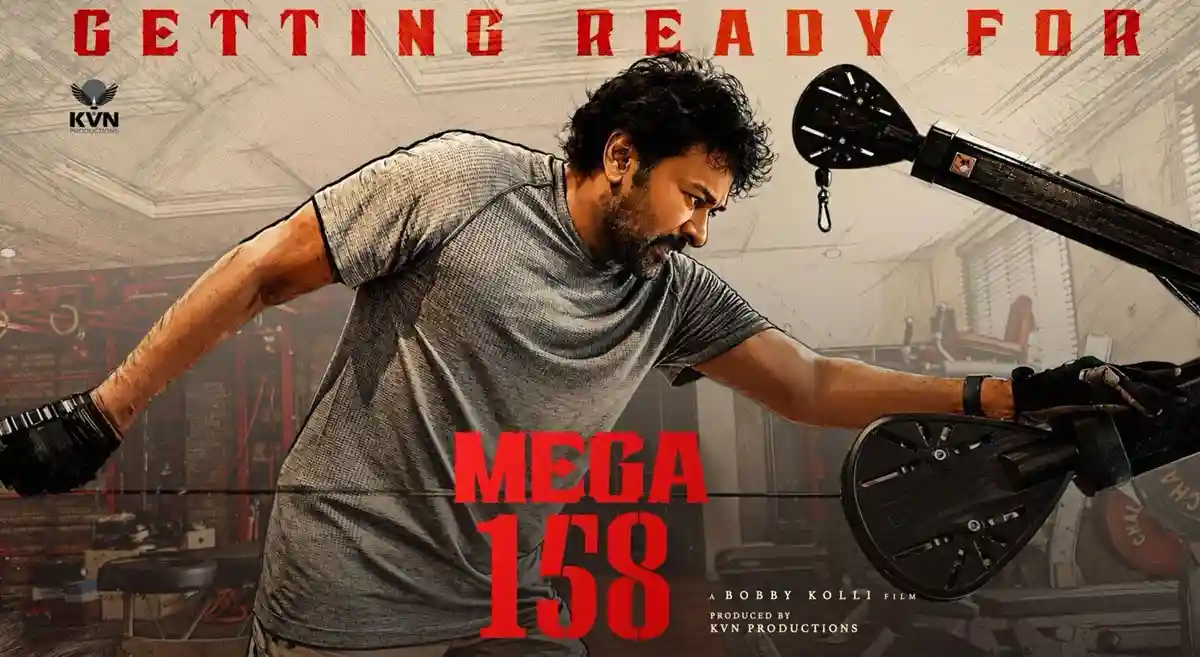 Chiranjeevi’s Mega 158 title glimpse to screen in theatres on birthday