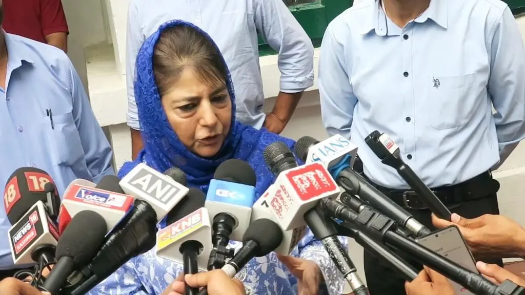 Mehbooba Mufti says foreign dignitary visits to J&K curated since 2019