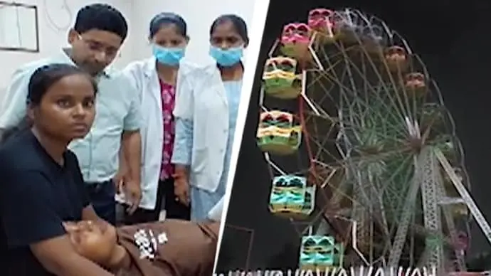 Lucknow fair ride bucket breaks, two girls critically injured