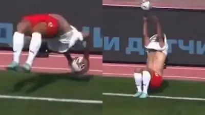 Iranian defender stuns Russian league with somersault throw-in assist