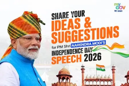 MyGov invites ideas for PM Modi's 2026 I-Day speech