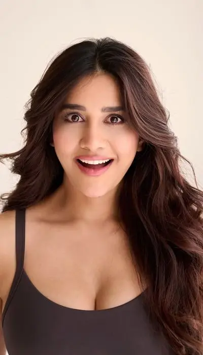 Nabha Natesh stuns in crop top and cargo denim shorts