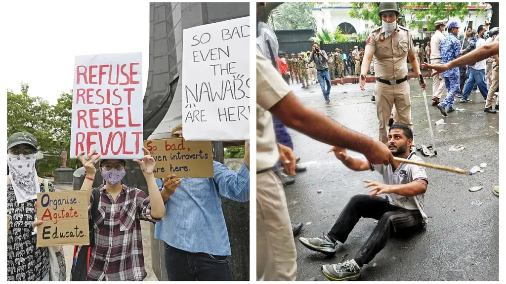 Gen Z protesters mask up to hide from BJP-voting parents
