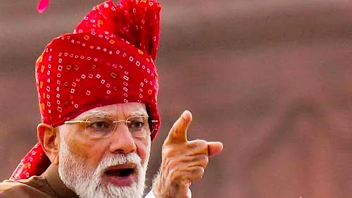 मोदींचे ७५ मिनिटांचे स्वातंत्र्यदिन भाषण चार वर्षांतील सर्वात लहान