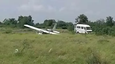 Cessna training aircraft skids off Baramati runway, all safe