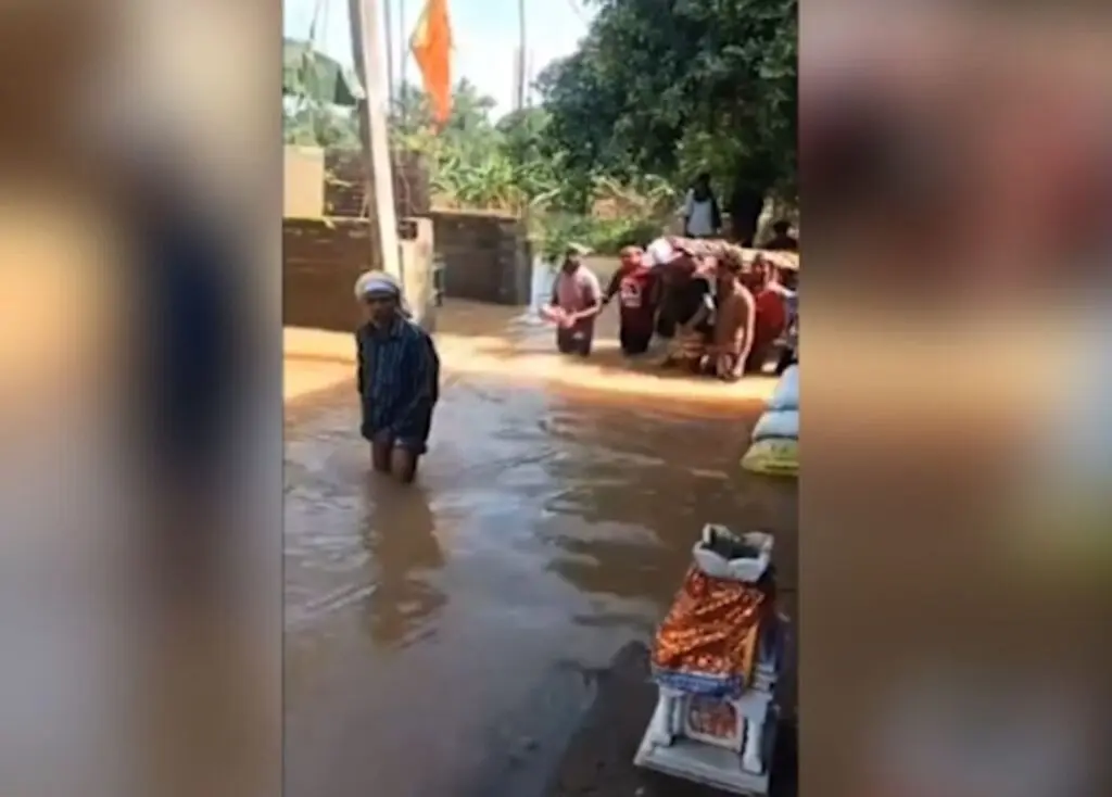 Jajpur man dies as family carries body 1km through floodwater