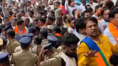 Karnataka BJP leaders detained in Valmiki scam protest