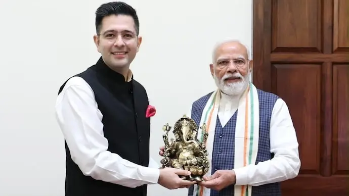 Raghav Chadha meets PM Modi, calls it a morning to cherish