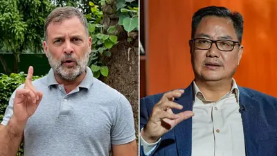 Rahul Gandhi, Kiren Rijiju clash over women's reservation Bill conditions