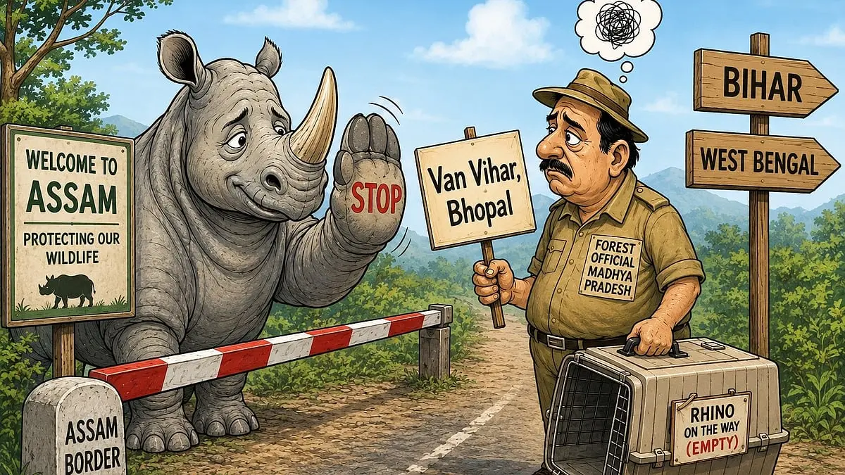 Assam refuses to give rhino, Madhya Pradesh looks at other zoos