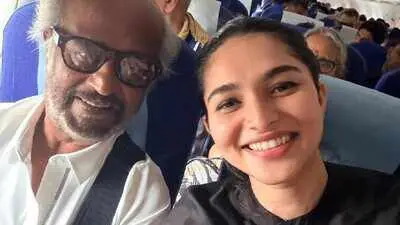 Kayadu Lohar meets Rajinikanth on flight, shares selfie
