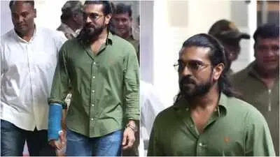 Ram Charan returns to Hyderabad after Chiranjeevi's 71st birthday