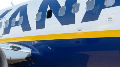 Ryanair engine blade shattered window, passenger pulled out: NTSB