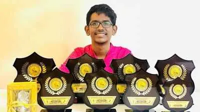 Powai teen wins 10 awards at Shanmukhananda music contest