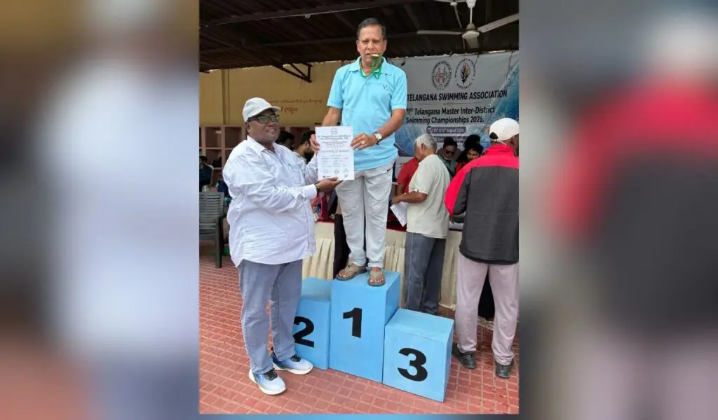 Hyderabad's Kadiyala Kumara Swamy wins gold at Telangana Masters