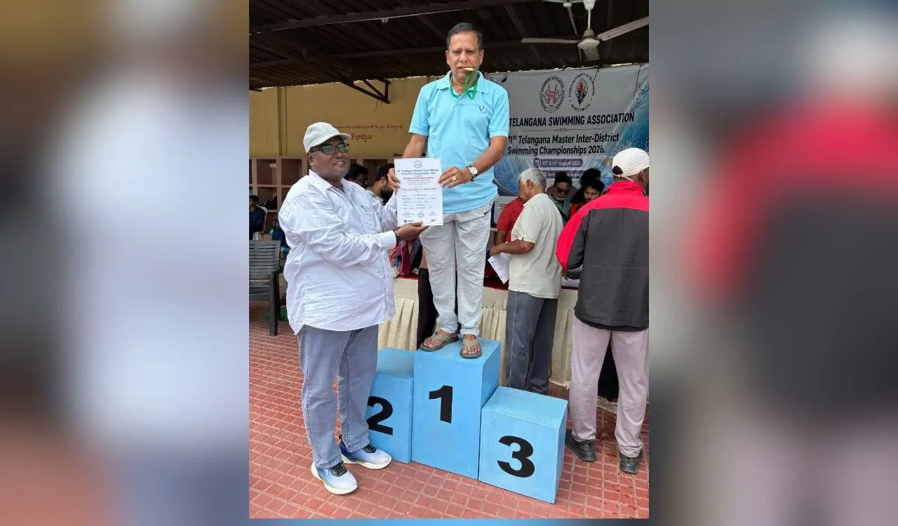 Hyderabad's Kadiyala Kumara Swamy wins gold at Telangana Masters