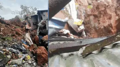 Mumbai landslide kills two in Ghatkopar, several feared trapped